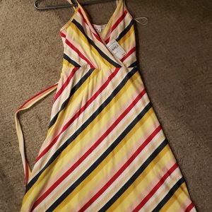 Striped spaghetti strap dress..new